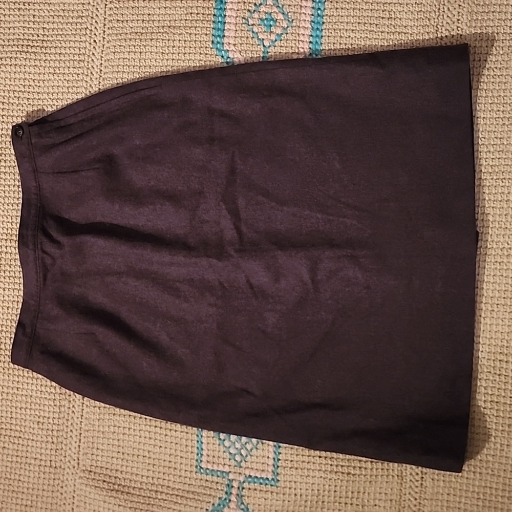 Wool Pendleton Midi Skirt